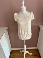 T-Shirt weiß / beige, Gr. S, H&M, spitze Niedersachsen - Winsen (Luhe) Vorschau