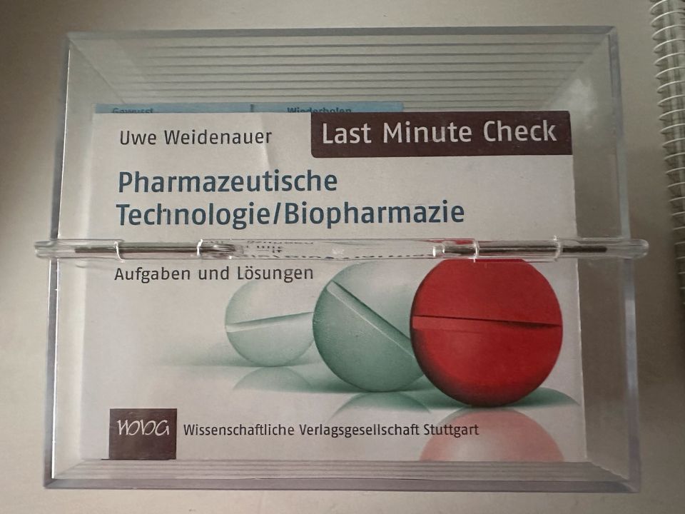 Last Minute Check Pharmazeutische Technologie / Biopharmazie in Köln