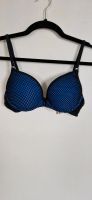 Hunkemöller bikini Oberteil 75 B blau schwarz Netz Hessen - Bad Vilbel Vorschau