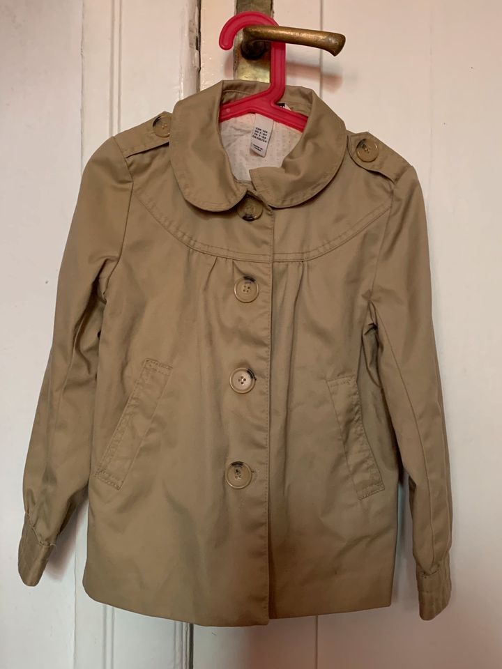 H&M Trenchcoat Kurzmantel Übergang Jacke beige Größe 128 in Berlin