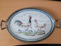 Keramik Tablett Harlingen Holland mit Zinnrand, drei Schälchen Nordrhein-Westfalen - Westerkappeln Vorschau