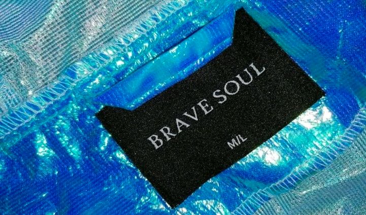 Brave Soul Damen Regenjacke Hologramm blau Gr.M /L Jacke Festival in Grevenbroich