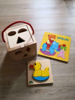 Holzpuzzle Ente ( Lena) + Holz-, Steckwürfel + Buch ( Spielen) Baden-Württemberg - Limbach Vorschau