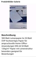 Druckerpapier mit Leinenstruktur Nordrhein-Westfalen - Harsewinkel - Marienfeld Vorschau