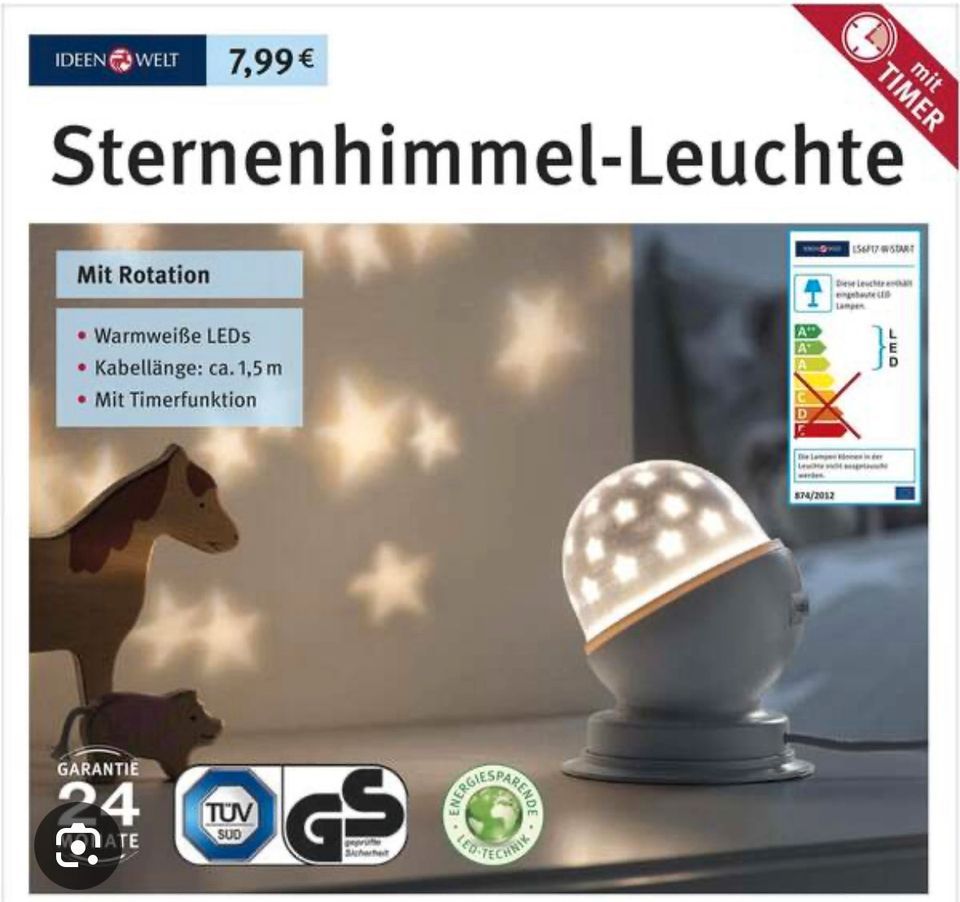 Kindernachtlampe mit Sternenlicht in Minden