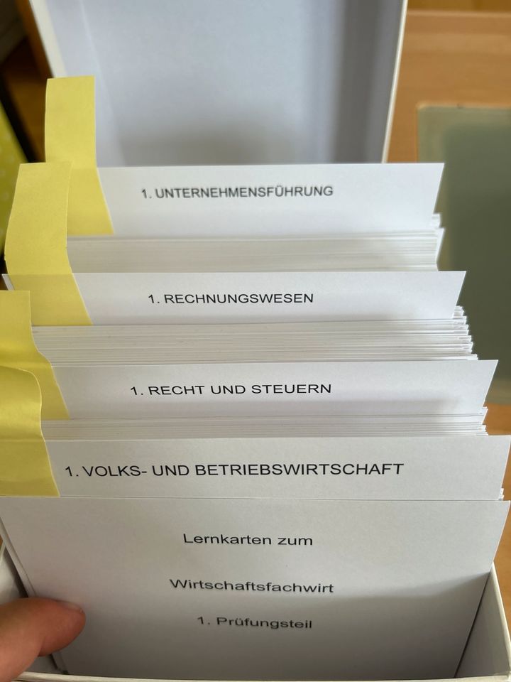Lernkarten Wirtschsftsfachwirt 1. Prüfungsteil / WQ Lais in Renningen