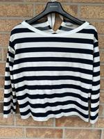 Moncler Shirt blau/cremeweiß gestreift hinten zum binden Gr M Duisburg - Homberg/Ruhrort/Baerl Vorschau