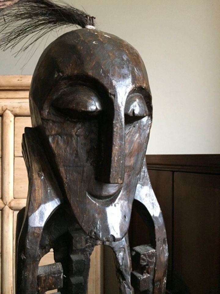 Afrikanische Kunst Handwerkskunst Holzfigur Alt in Hohenlockstedt