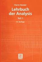 Teubner Harro Heuser Lehrbuch der Analysis Teil 1 Leipzig - Leipzig, Zentrum Vorschau