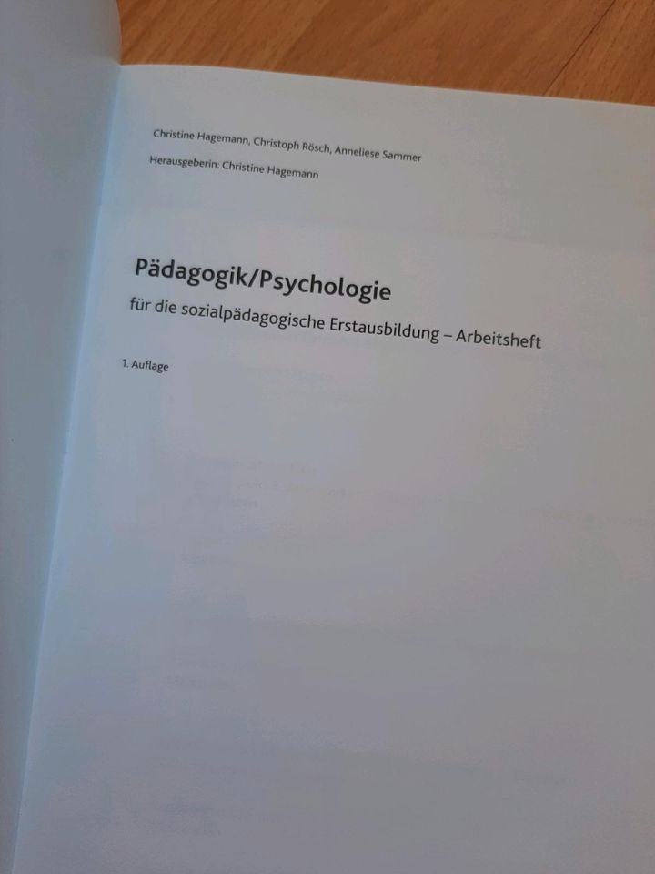 Arbeitsheft "Pädagogik/Psychologie für sozialpäd. Erstausbildung" in Erfurt