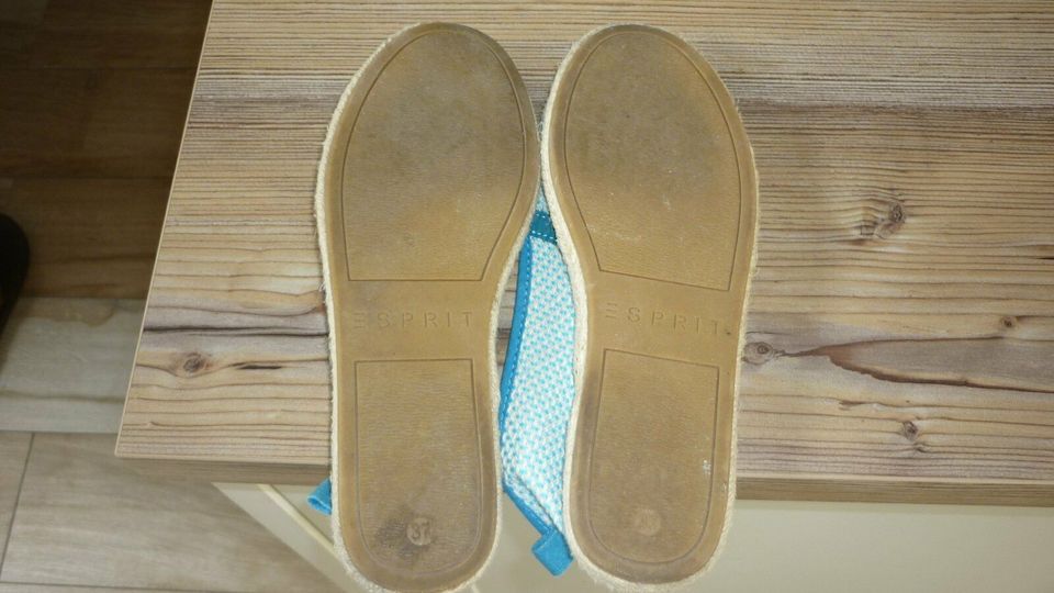 Esprit Espadrilles Gr. 37 blau weis in Boostedt