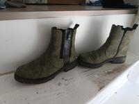 Rieker Schuhe Stiefelette 38 grün Khaki Leder Gesundheitsschuhe Bremen - Schwachhausen Vorschau