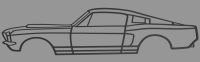 Ford Shelby 67er, 3D Druck Silhouette Niedersachsen - Rosdorf Vorschau