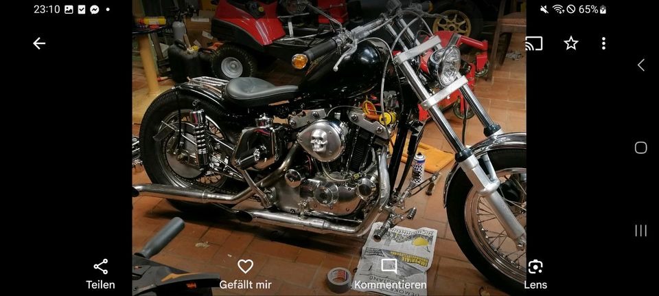 Harley Sportster 1000 Ironhead BJ 1973 108db Motogadget in Kirchlengern