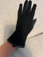 Leder Handschuhe mit Strick schwarz Größe 7,5 Düsseldorf - Eller Vorschau