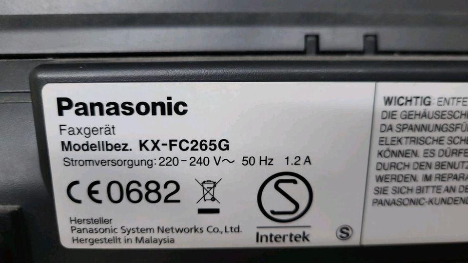 Panasonic Faxgerät in Hettstedt