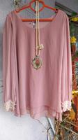 Rose Perlen Chiffon Bluse Lagenlook Feen 42 Atmosphere Bayern - Baiersdorf Vorschau