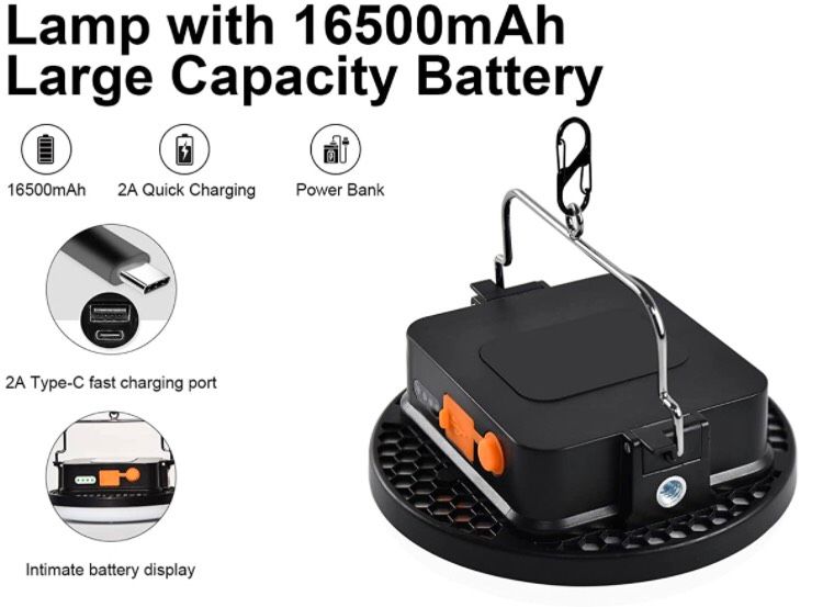 Camping Laterne 12000mAh Aufladbar 2500LM in Heidelberg