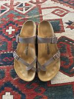 Birkenstock Mayari 42 Birko-Floor Nubuk Mokka schmal Nordrhein-Westfalen - Krefeld Vorschau