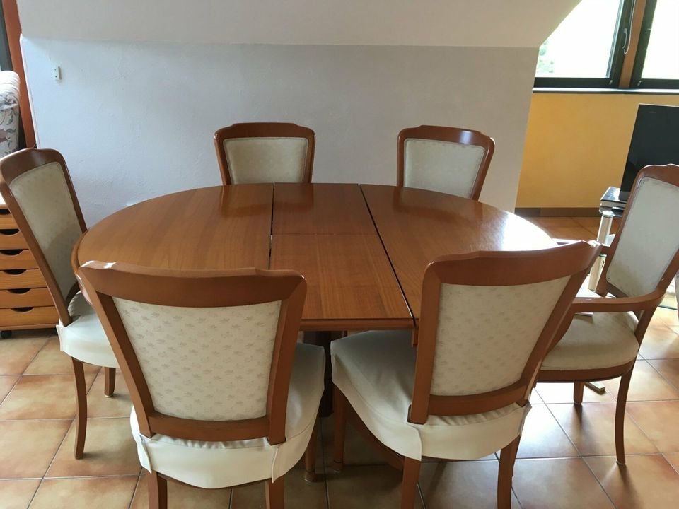 Esstisch mit Stühlen,Farbe Kirchbaum in Wipperfürth