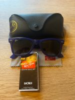 Original RayBan Sonnenbrille in Blau mit Schwarzem Etui Bielefeld - Brackwede Vorschau