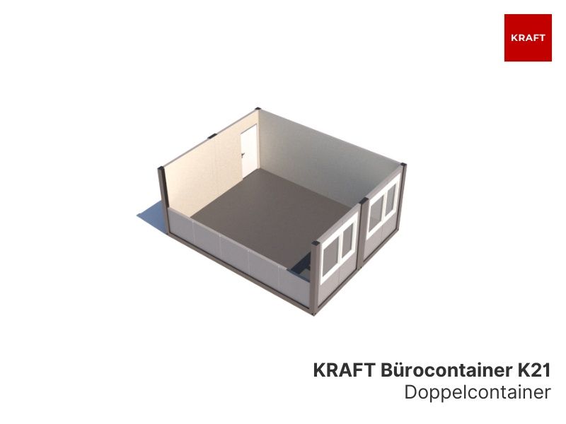 Bürocontaineranlage | Doppelcontainer (2 Module) | ab 26 m2 in Homburg