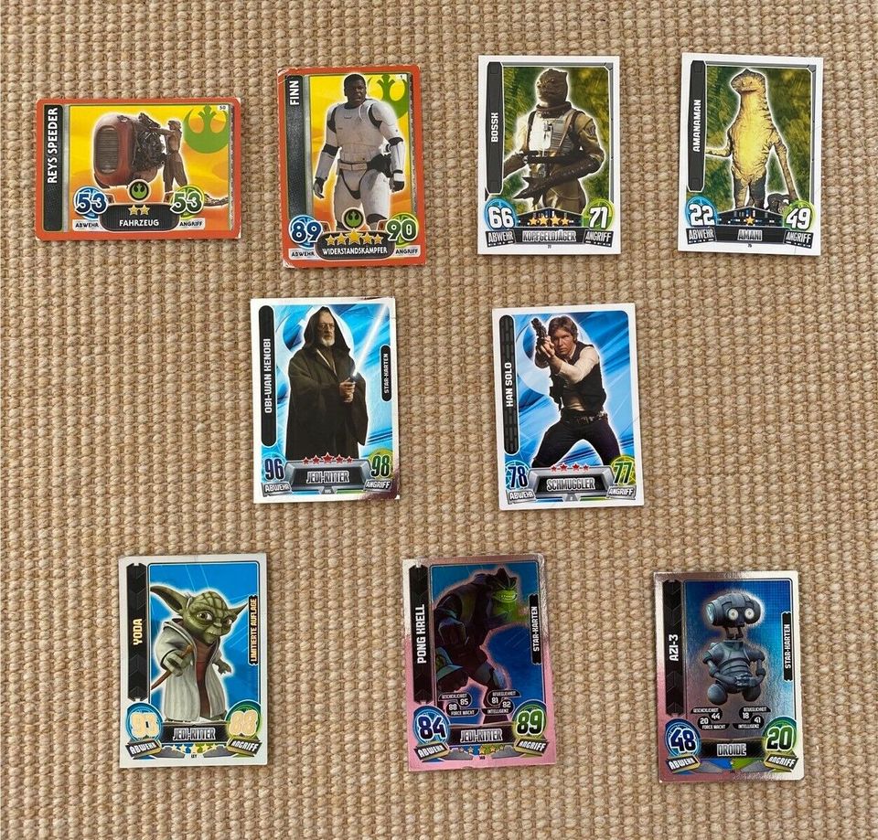 Große Sammlung Star Wars Attax - versch. Serien, 550 Stk. + Album in Grasbrunn