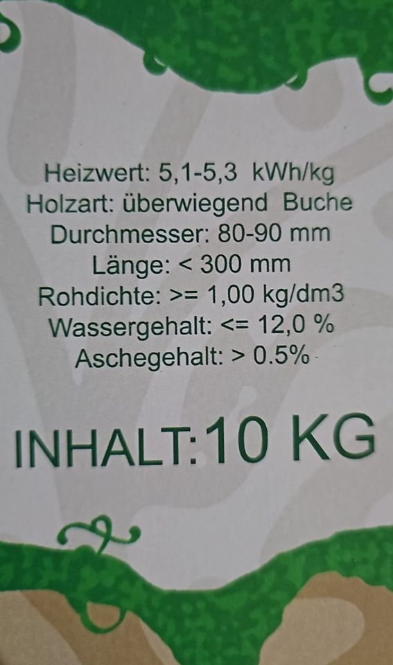 24 Paletten Nestro Rundbriketts Holzbriketts Briketts Buche 960kg in Bad Kissingen