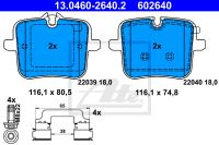 Bremsbelagsatz Scheibenbremse ATE 13.0460-2640.2 BMW G15 F92 G14 Nordrhein-Westfalen - Mülheim (Ruhr) Vorschau