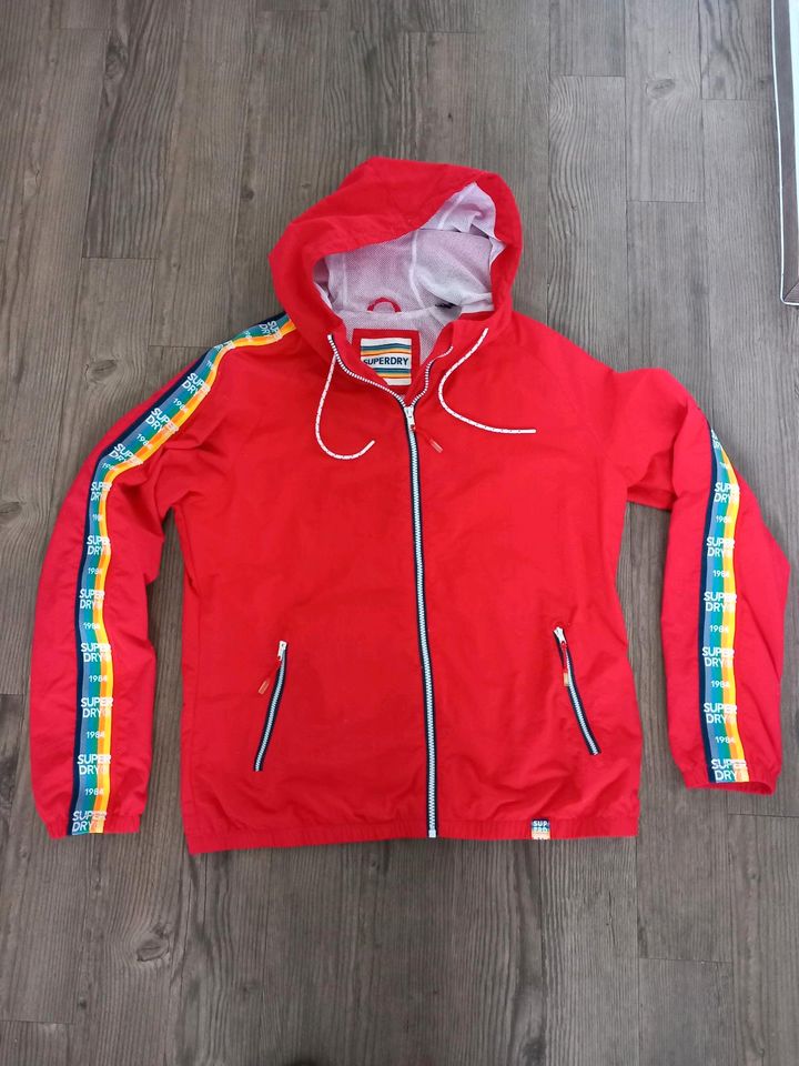 Superdry Damenjacke, Sommerjacke, rot, Gr. 42 in Ankum