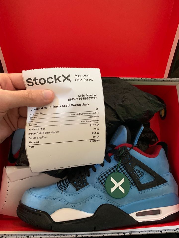 Jordan 4 Retro Travis Scott Cactus Jack in Nürnberg (Mittelfr)