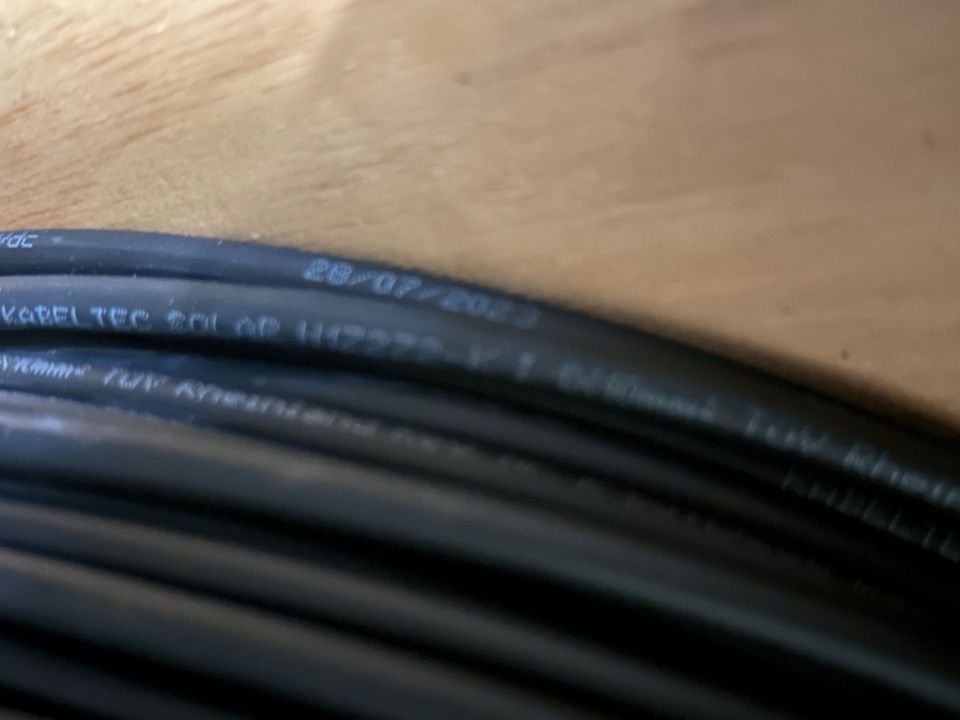 Solarkabel 10mm² Kupfer Kabel PV rot schwarz 1,50€/m auf Maß NEU in Meißen