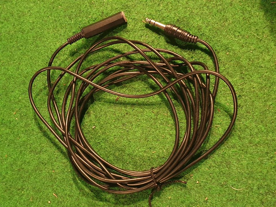5m Audio Kopfhörer kabel Klinkenbuchse- stecker Klinke 6,35mm in Thüringen  - Ronneburg | eBay Kleinanzeigen ist jetzt Kleinanzeigen
