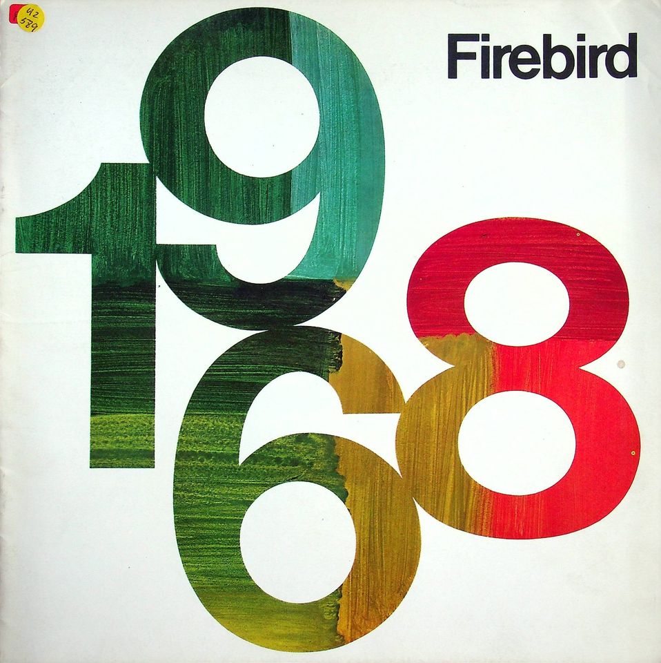 Pontiac Firebird - USA - Übergröße - Prospekt 1968 in Dresden