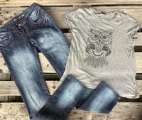 Jeans +T-Shirt Teenager M / 38 Niedersachsen - Syke Vorschau