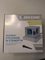 Outdoor Außensteckdose Grau Steinoptik mit Erdspies Neu OVP Nordrhein-Westfalen - Herten Vorschau