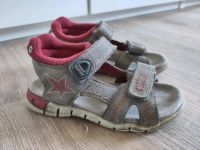 Lamino! Sandalen Leder Gr. 26 25 grau rot unisex Sommer Abenteuer Schleswig-Holstein - Erfde Vorschau