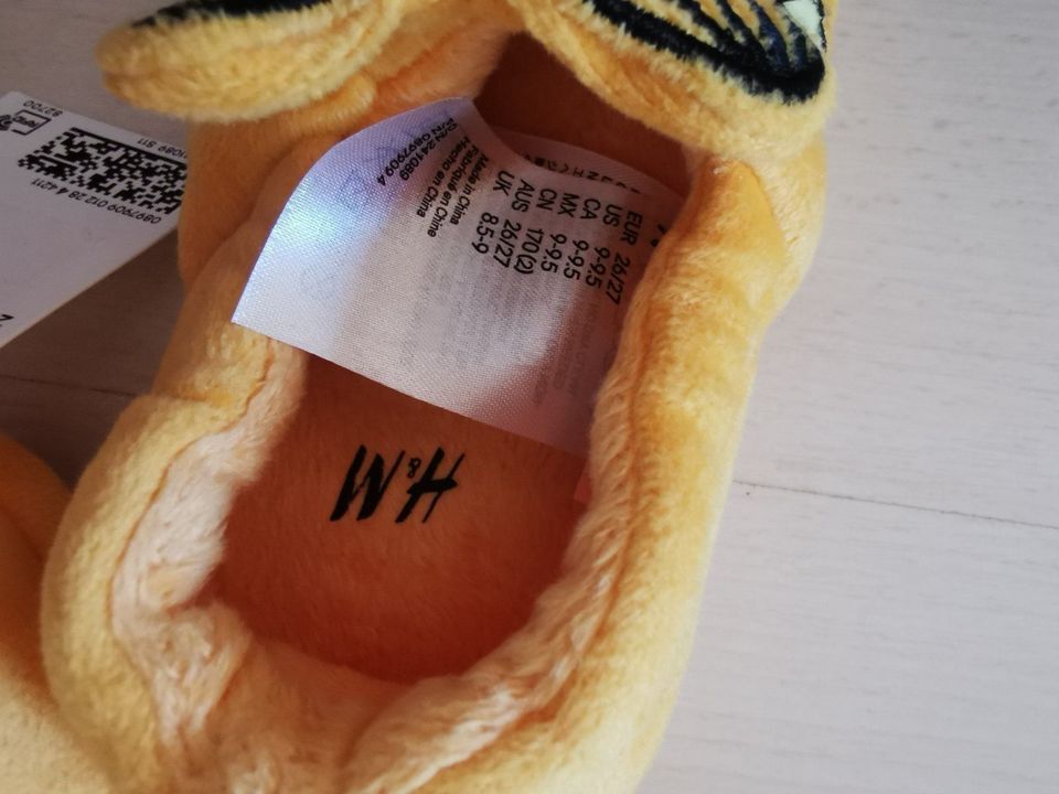 H&M Garfield Hausschuhe Schuhe unisex Jungen Mädchen 26/27 NEU in Giesen