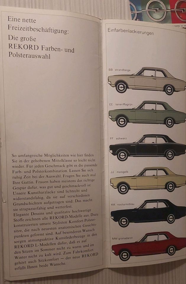 3 Faltblätter von Opel Rekord alle v 08/1966 in Itzehoe