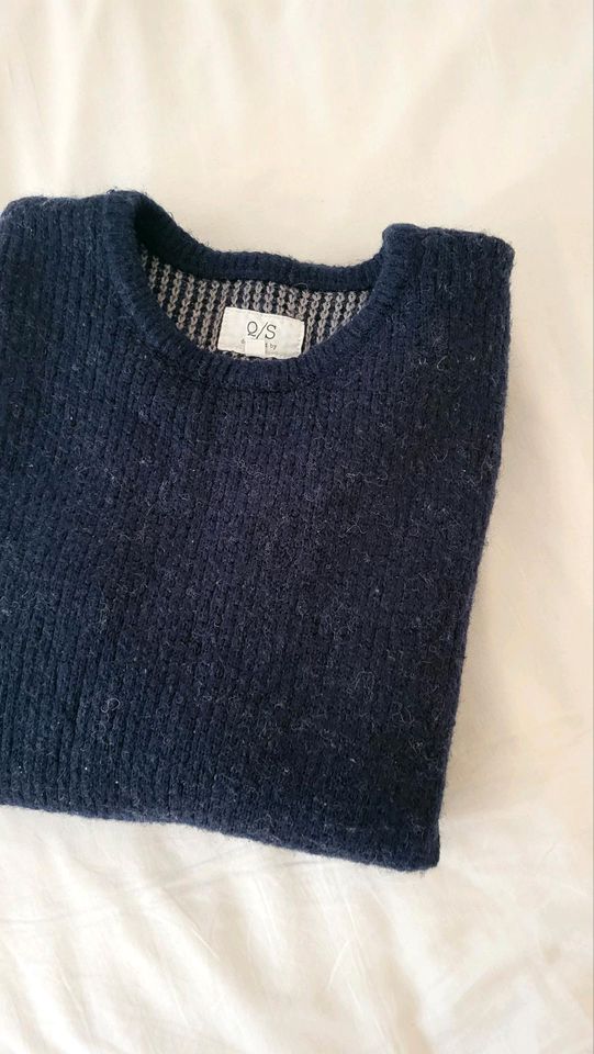 QS Wolle Strick Pullover L 50 Schurwolle Pulli in Hamburg