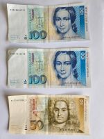 250 DM, 2x 100 DM, 1x 50 DM, Deutsche Mark, Banknoten, Geld Essen - Essen-Stadtmitte Vorschau