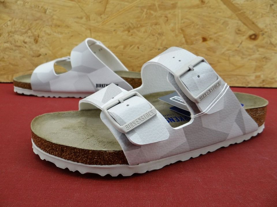 Birkenstock ARIZONA Sandalen Pantoletten Hausschuhe Weiß Gr.46 in Stadtallendorf