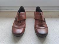 Remonte Damen Leder Slipper Pumps - braun - Klettverschluss - 39 Niedersachsen - Achim Vorschau