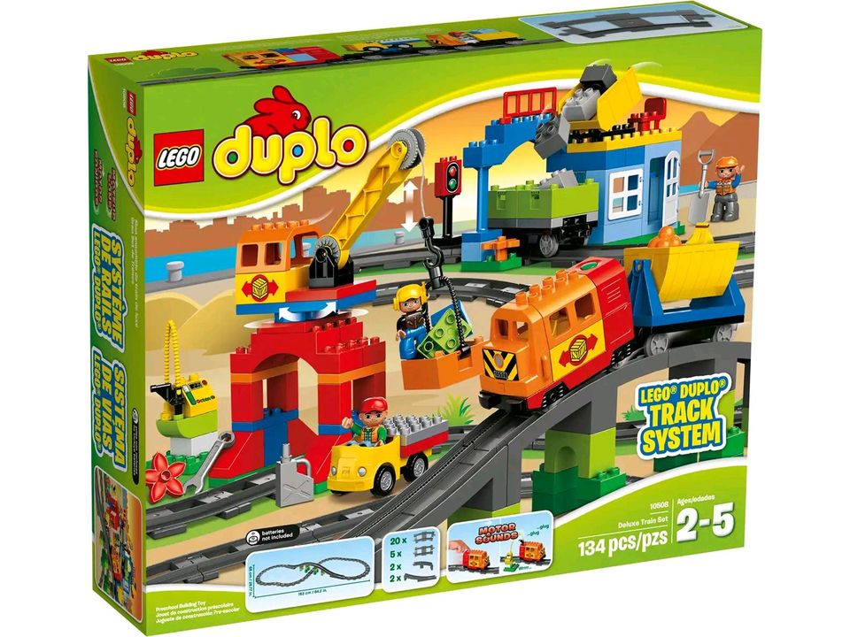 Lego Duplo Eisenbahn 10508 + Schienenerweiterung 10506 in Moers