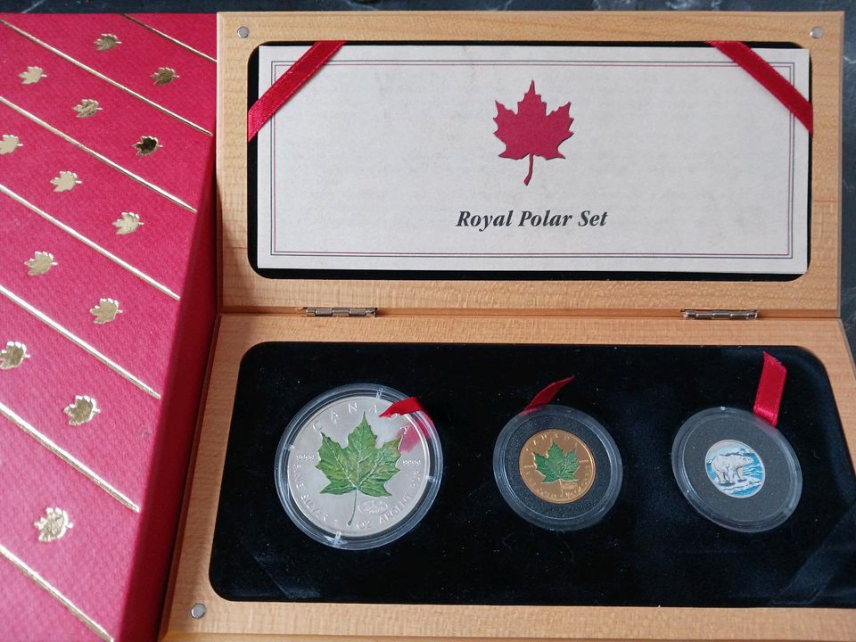 Kanada Maple Leaf Royal Polar Set 2000 Gold Silber Platin in Diedorf bei Mühlhausen