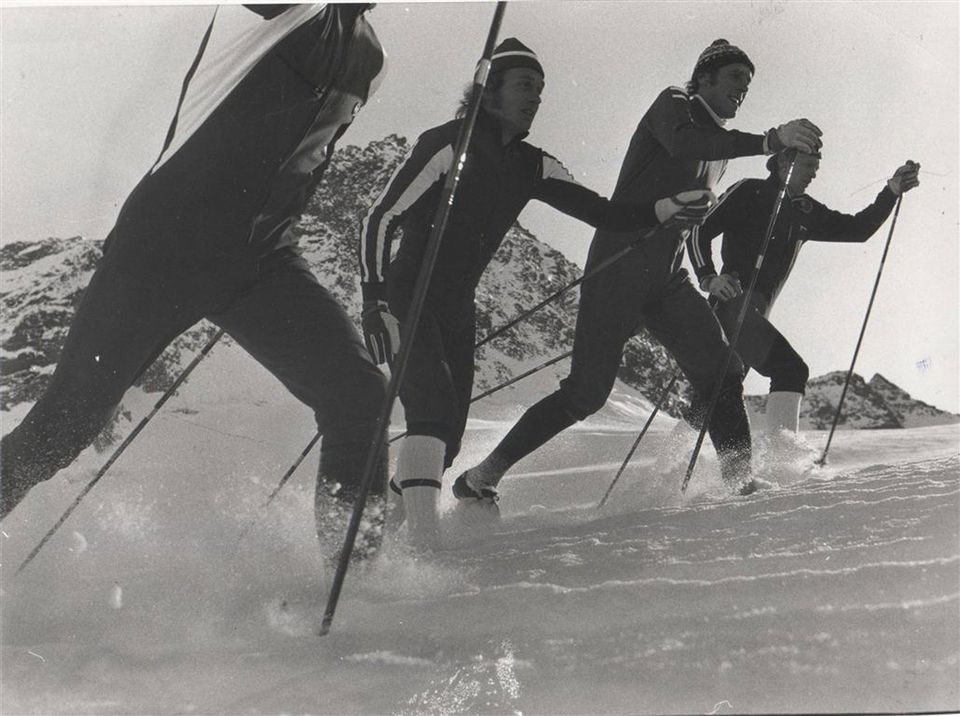 SKI Langlauf - Team Norwegen - Foto - Stubai Gletscher 1975 in Heppenheim (Bergstraße)