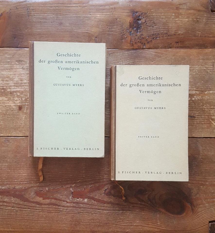 Geschichte der großen amerikanischen Vermögen 2 Bände 1916 antik in Weil am Rhein