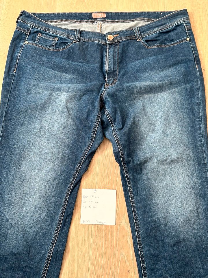 (9) Triangle Damen Jeans Hose Gr.52 blau in Sickte