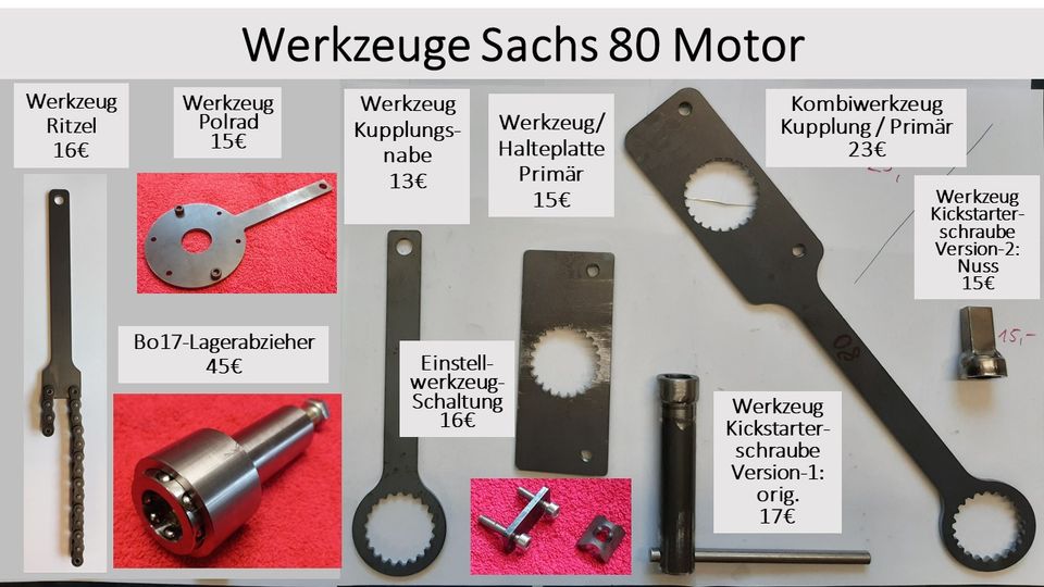 Werkzeug Sachs 80 Primär Nabe Abzieher Bo17 Kickstater Zündung in Megesheim