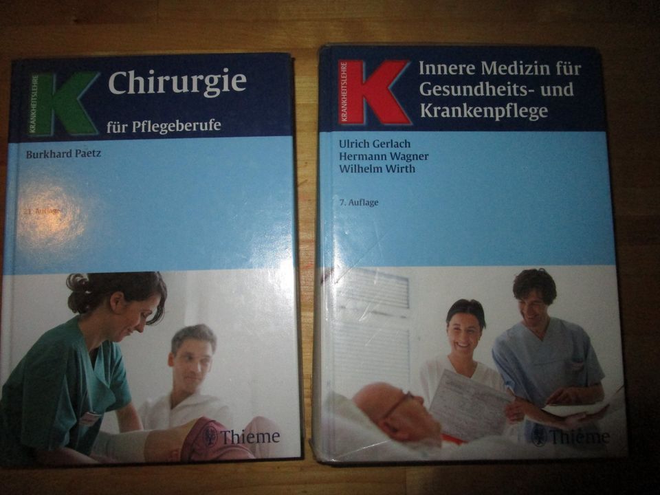 2 Bücher Krankheitslehre Pflegeberufe Krankenpflege Chirurgie Inn in Witzenhausen